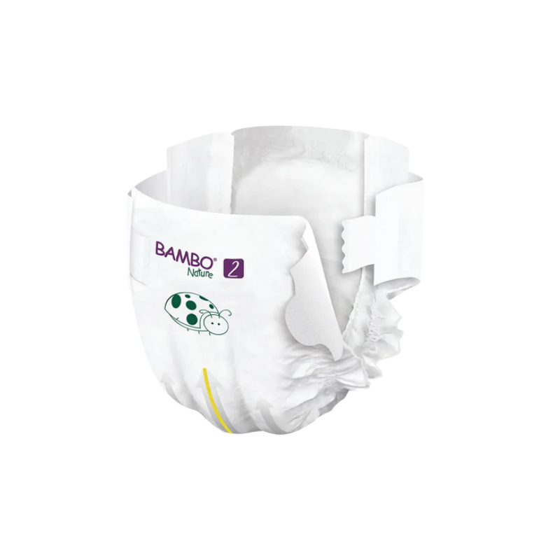Bambo Nature Diapers - Size 2 - S - 3-6kg (30 units) - Healtsy