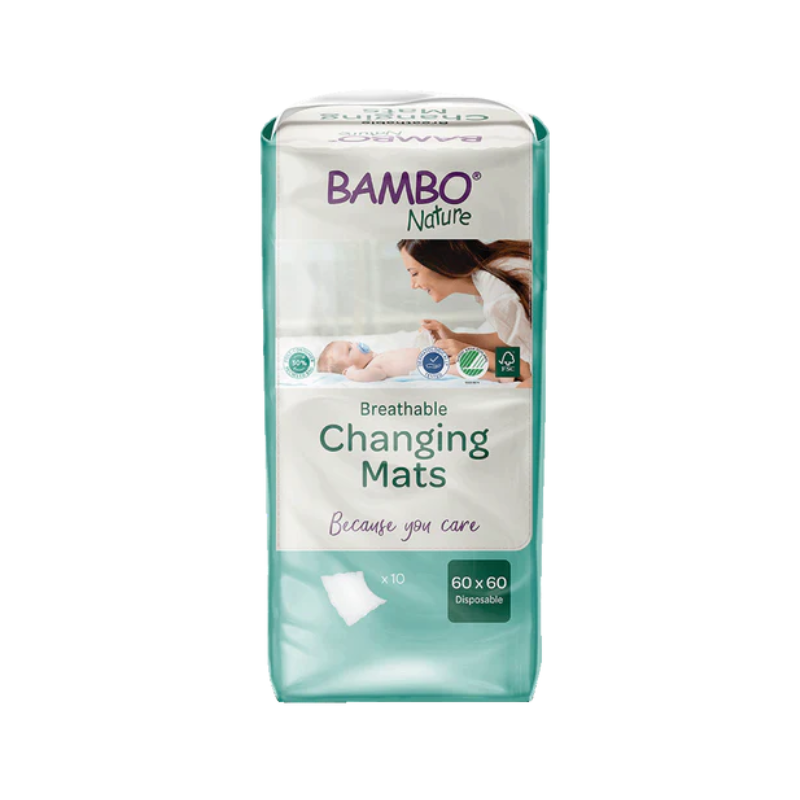 Bambo Nature Disposable Changing Pads _ 60 x 60 cm (10 units) - Healtsy