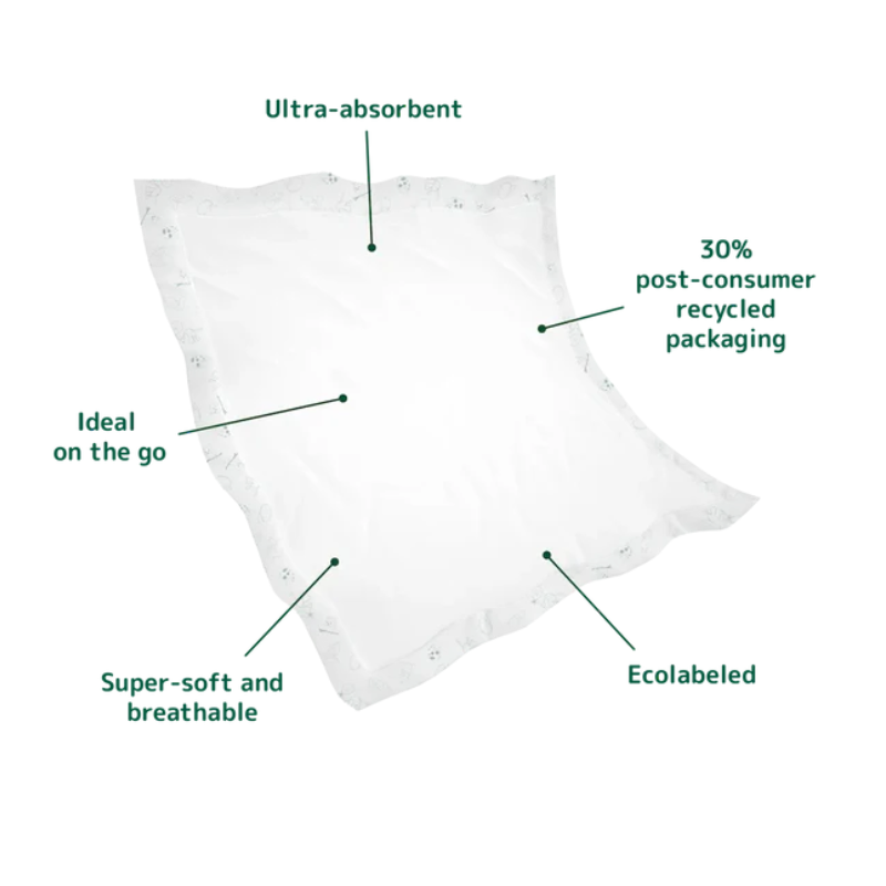 Bambo Nature Disposable Changing Pads _ 60 x 60 cm (10 units) - Healtsy