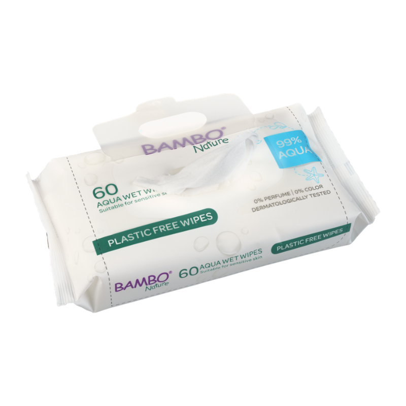 Bambo Nature Water Wipes (60 units) - Healtsy