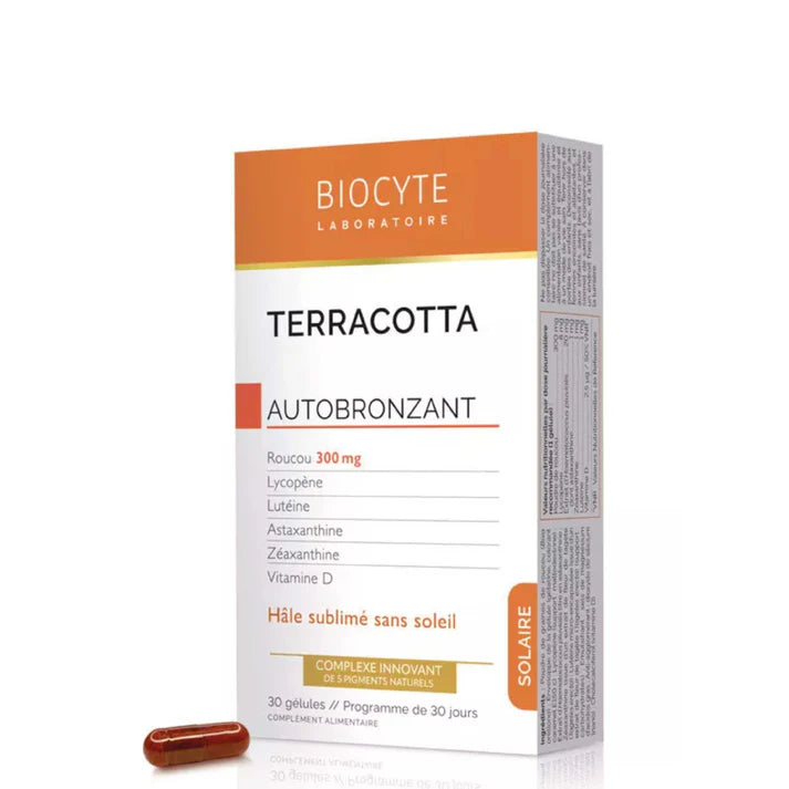 Biocyte Terracotta Autobronzant (x30 capsules) - Healtsy