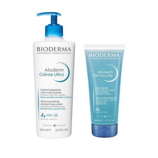 Bioderma Atoderm Ultra Cream - 500ml + Free Shower Gel - 200ml