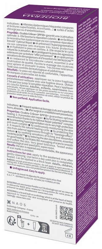 Bioderma Cicabio Cream SPF50+ - 40ml – Buy Now at Healtsy