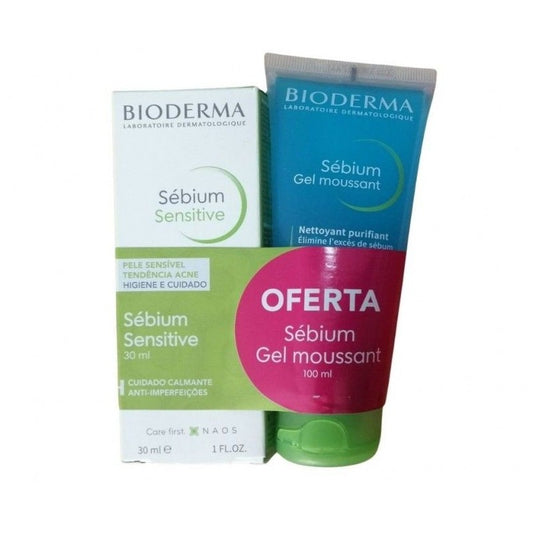 Bioderma Sebium Sensitive Cream - 30ml + Moussant Gel Offer - 100ml - Healtsy