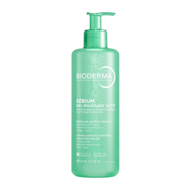 Bioderma  Sebium Gel Moussant Actif - 400Ml - Healtsy