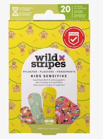 Wild Stripes Kids Sensitive Jungle (x20 patches) - Healtsy