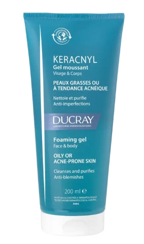Ducray Keracnyl Anti-Imperfection Cleansing Gel 200ml - Healtsy