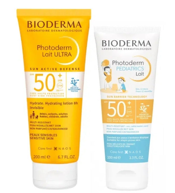 Bioderma Photoderm Ultra Milk SPF50+ - 200ml + Pediatric Milk - 100ml - Healtsy