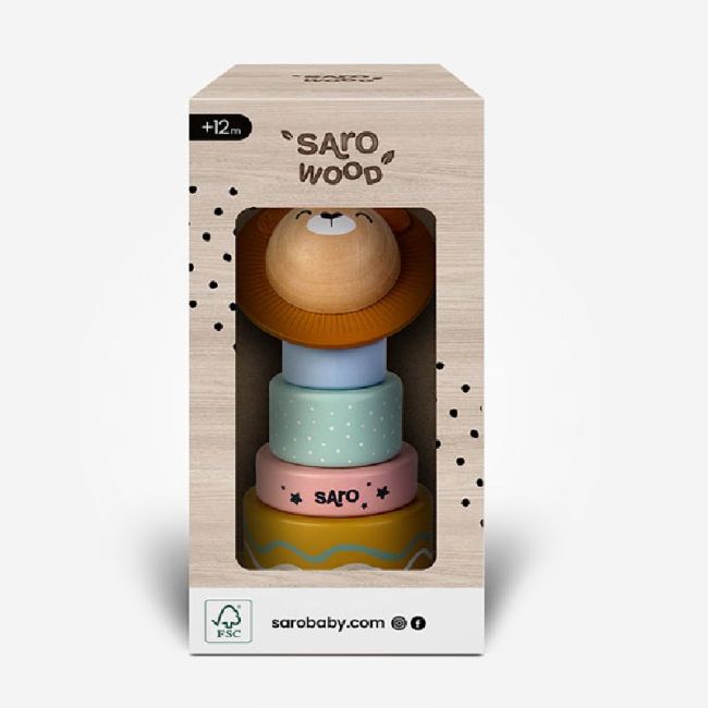 Saro Wooden Stacking Toy - Healtsy