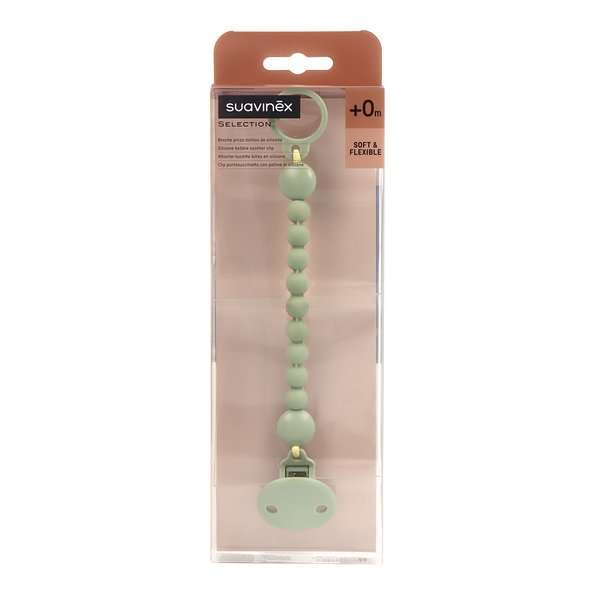 Suavinex Select Pacifier Chain with Soft+0M Balls - Healtsy
