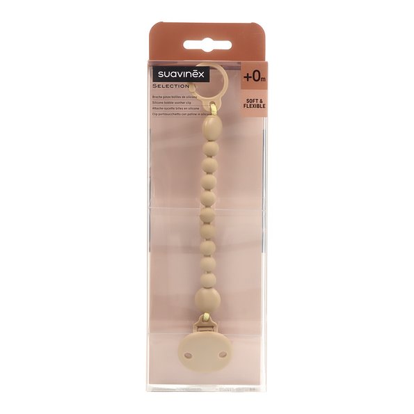 Suavinex Select Pacifier Chain with Soft+0M Balls - Healtsy