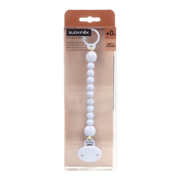Suavinex Select Pacifier Chain with Soft+0M Balls - Healtsy