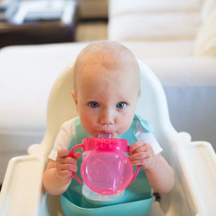 Dr Brown's Soft Pink Transition Cup - 6M+ - 180ml - Healtsy