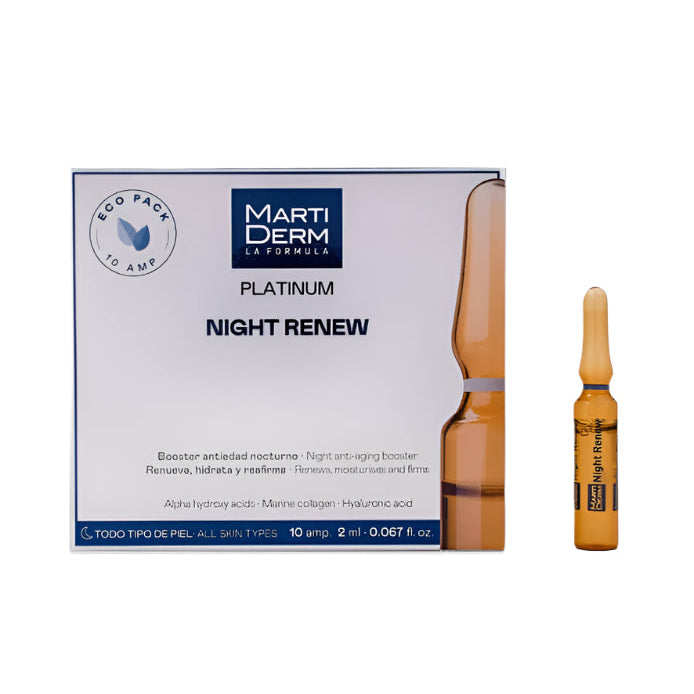 Martiderm  Night Renew - 10 ampoules - Healtsy