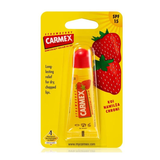 Carmex Lip Hydration Tube_ Strawberry_ SPF15 - 10g - Healtsy