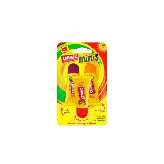 Carmex Lip Moisturizer Tube FPS15 Minis - 5g (Triple Pack)