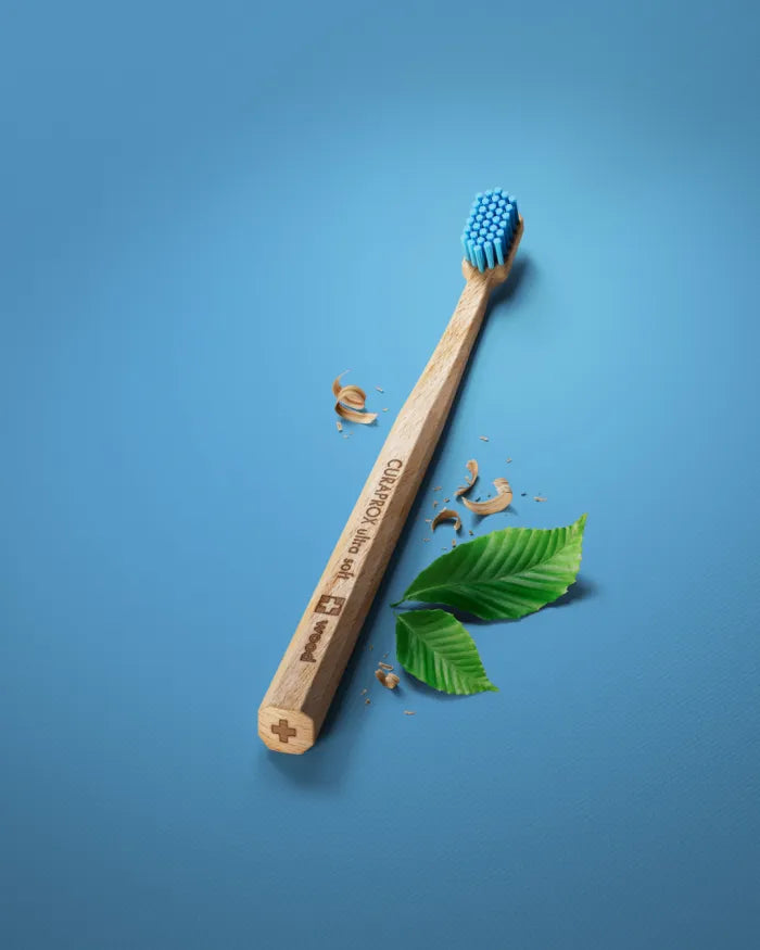 Curaprox CS Ultra Soft Wood Toothbrush - Healtsy