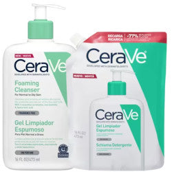 CeraVe Foaming Cleanser - 473 ml + Refill - 473ml - Healtsy