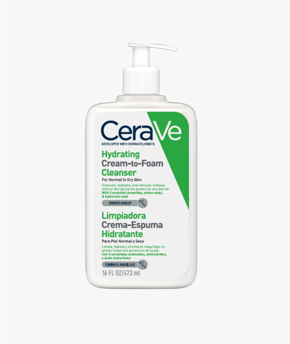 CeraVe Hydrating Cream-to-Foam Cleanser - 473ml