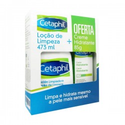 Cetaphil Cleansing Lotion - 473 ml + Free Moisturizing Cream - 85 ml