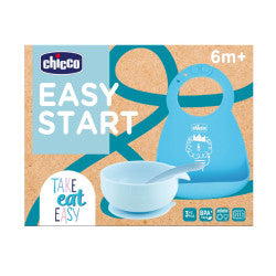 Chicco Silicone Papa Set_ Blue_ 6M+ - Healtsy