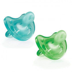 Chicco Physio Soft_Silicone_Boy_12M Pacifier (x2 units) - Healtsy