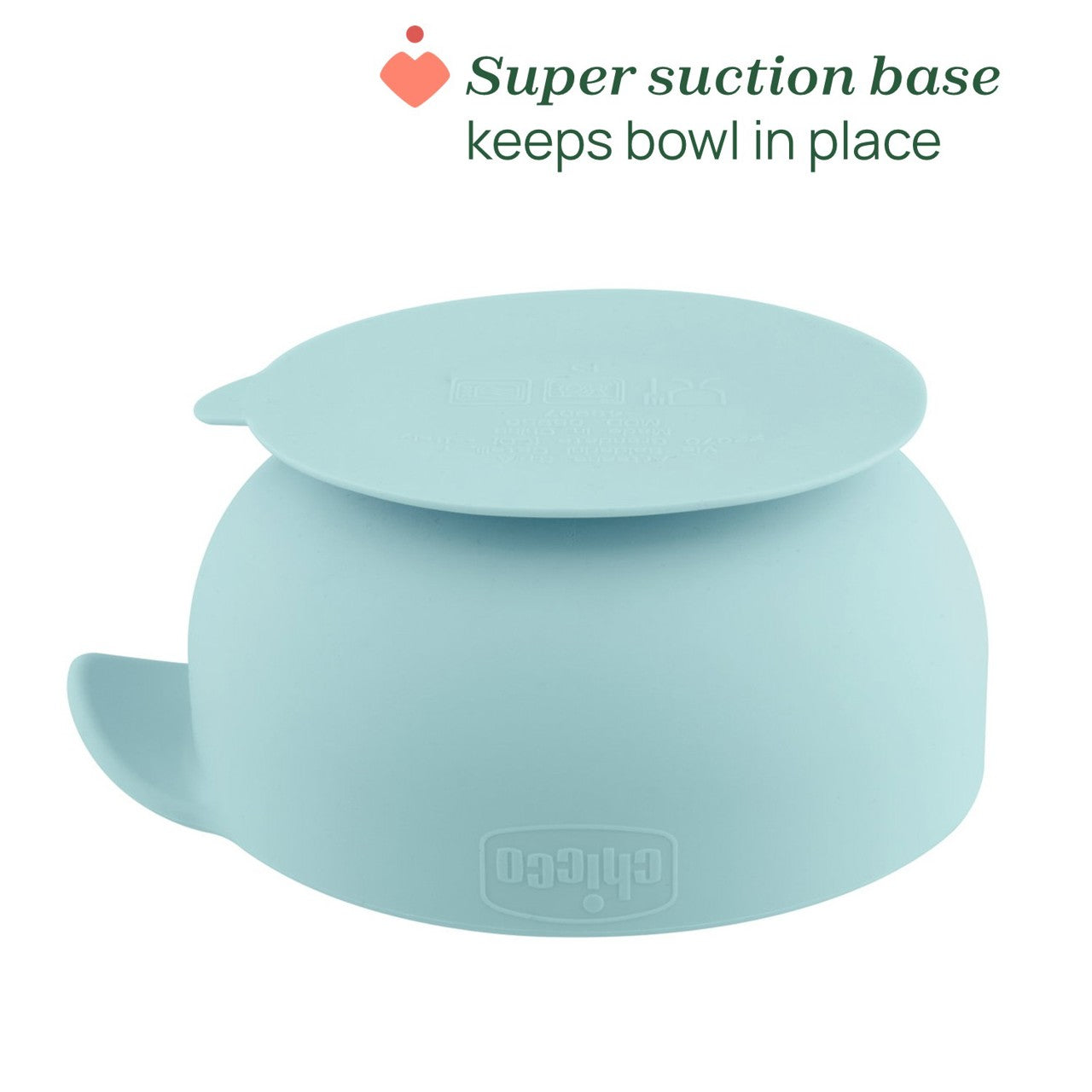 Chicco  Silicone Bowl with Suction Cup Blue 6M+ (ref .Ch.Ali10221260000) - Healtsy