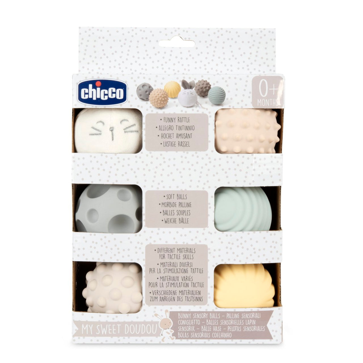 Chicco Sensory Balls Bunny Doudou (ref .Ch.Bri12541000000) - Healtsy
