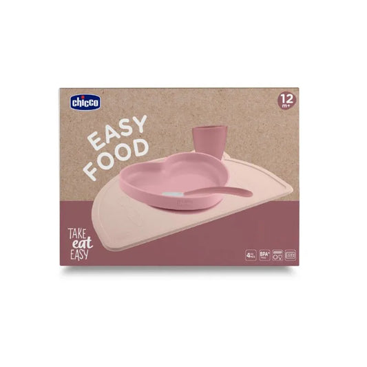 Chicco Pink Silicone Pad Set 12m+ (Ch.ali10237160000) - Healtsy
