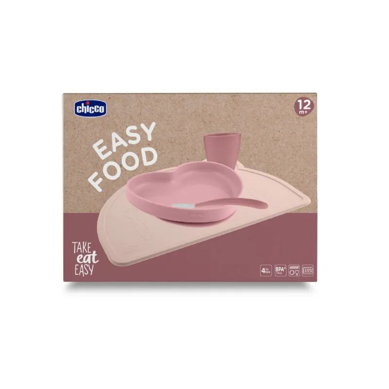 Chicco Pink Silicone Pad Set 12m+ (Ch.ali10237160000) - Healtsy