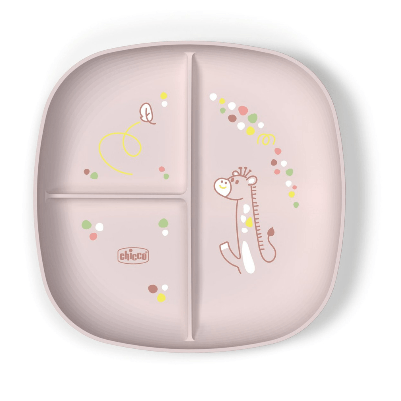 Chicco Divided Plate _ Pink _ 18M+ (ref. Ch.Ali16003150000) – Buy Now at Healtsy