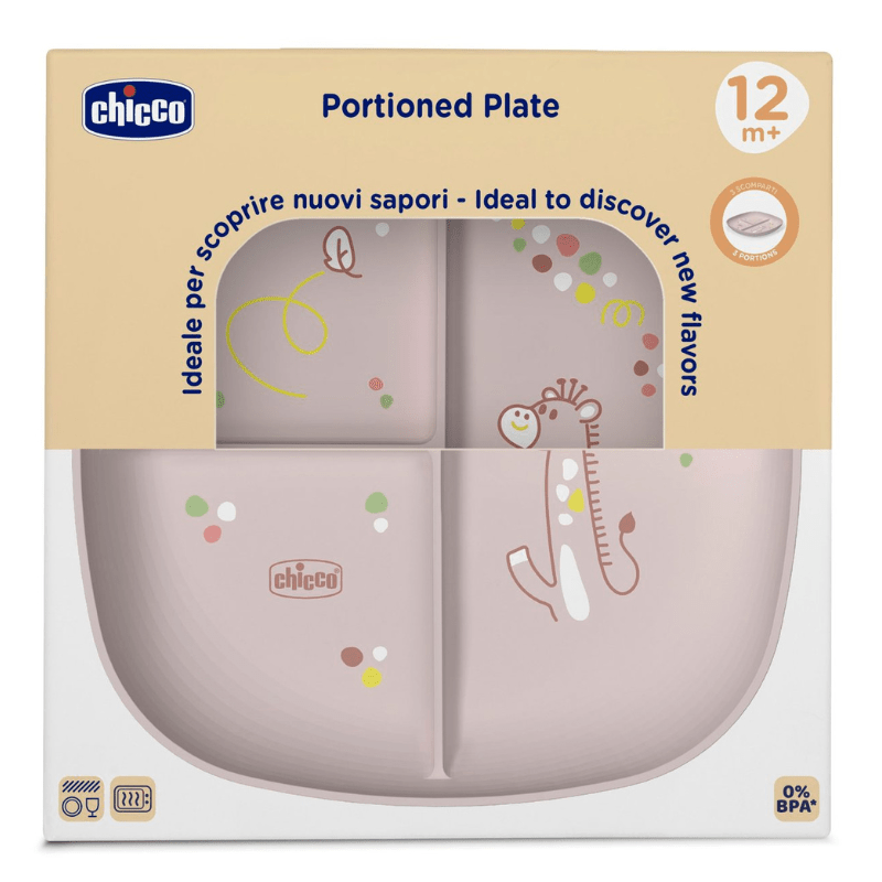 Chicco Divided Plate _ Pink _ 18M+ (ref. Ch.Ali16003150000) – Buy Now at Healtsy