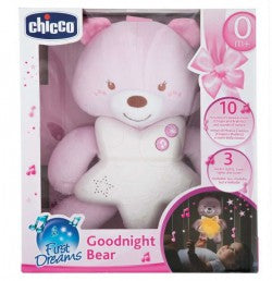 Chicco Good Night Pink Bear Panel - Healtsy