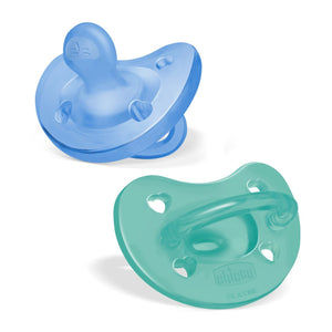 Chicco Physio Soft Pacifier_ Blue_ 6 - 16M (Double Pack) – Buy Now at Healtsy