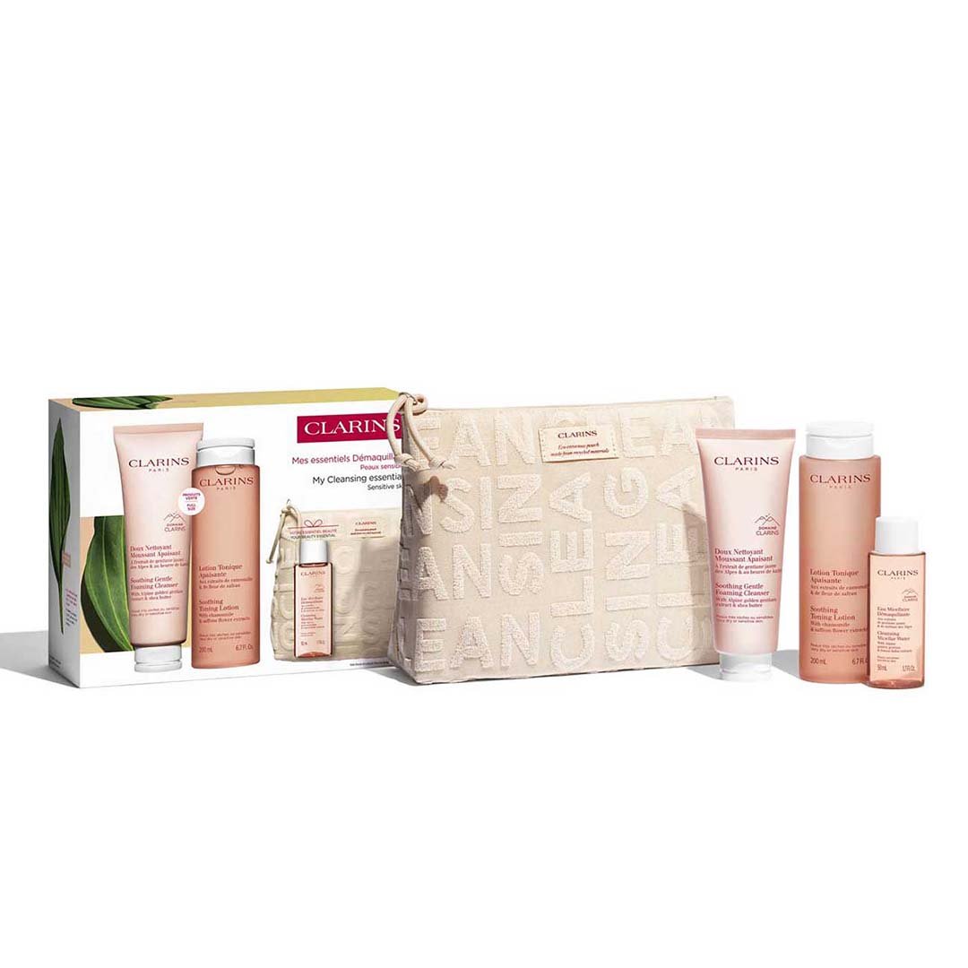Clarins Premium Cleansing Sensitive Coffret – Buy Now at Healtsy