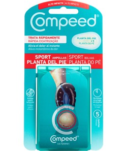 Compeed Sport Sole Foot Blister Dressing (x5 units) - Healtsy