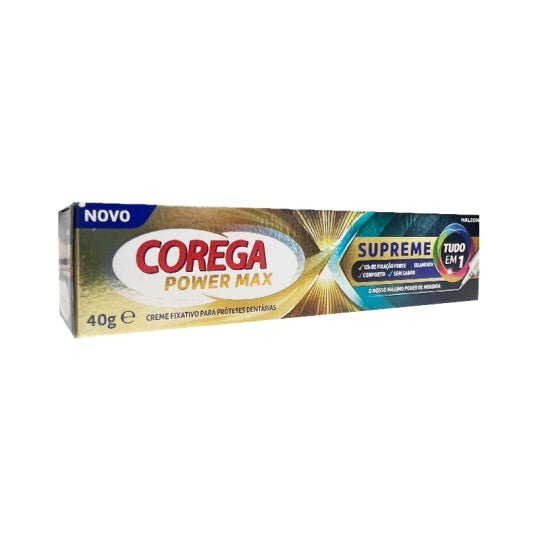 Corega Power Max Supreme Fixing Cream for Prostheses - 40g