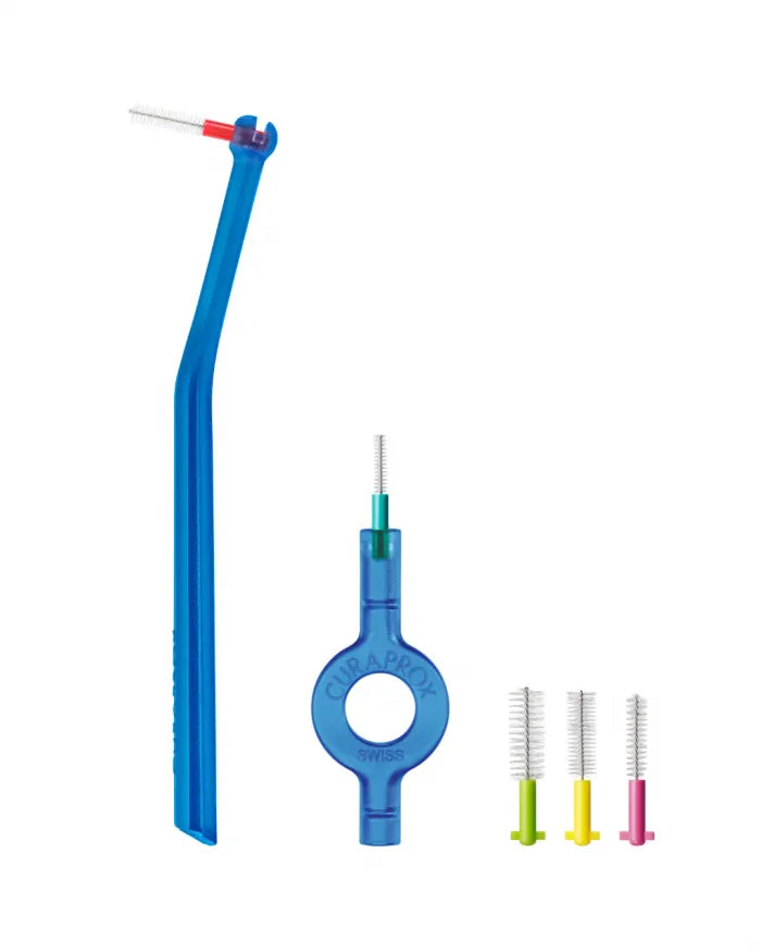 Curaprox Prime Plus Handy Interdental Brush Kit CPS 06 _ UHS 409 handle (x5 units) - Healtsy