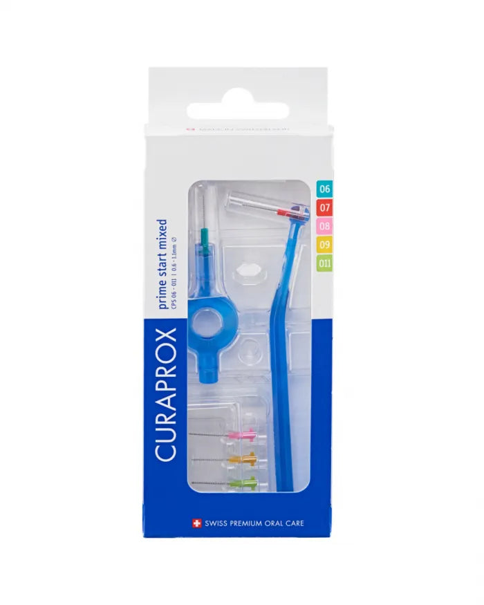 Curaprox Prime Plus Handy Interdental Brush Kit CPS 06 _ UHS 409 handle (x5 units) - Healtsy