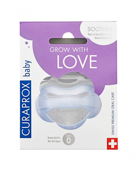 Curaprox Baby Pacifier Silicone_ Blue_ Tam. 0 – Buy Now at Healtsy