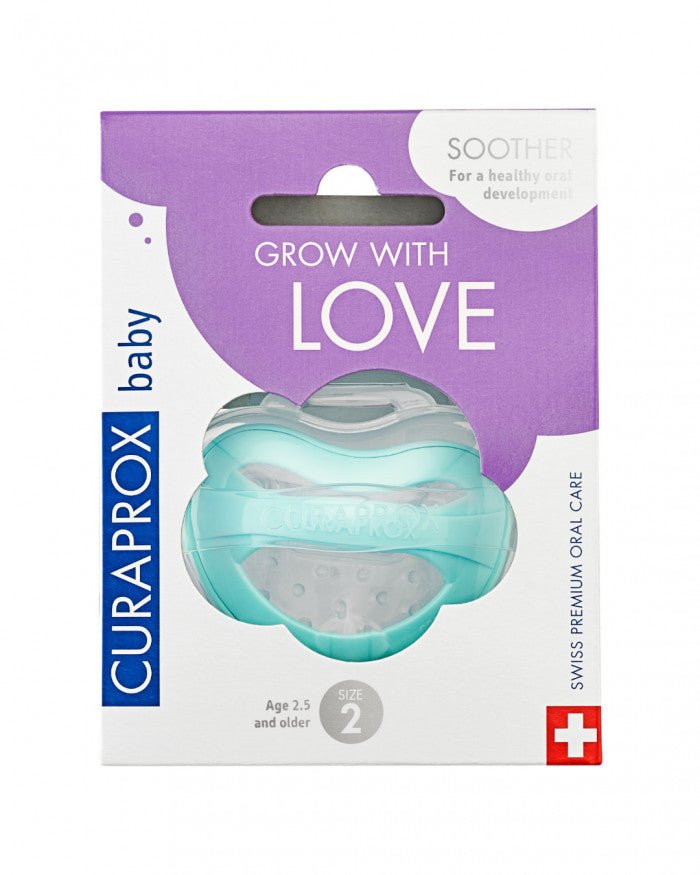 Curaprox Baby Pacifier Silicone Turquoise Size 2 – Buy Now at Healtsy