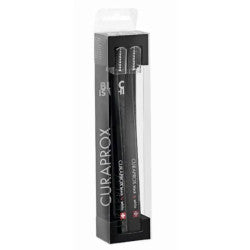 Curaprox Black White Toothbrush Kit _ Black (x2 units) - Healtsy