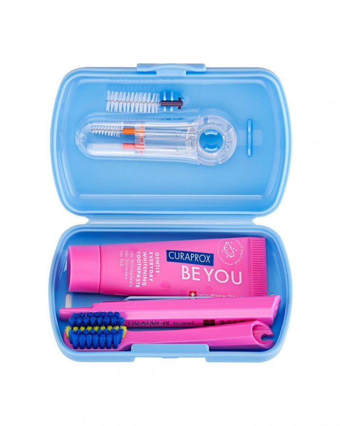 Curaprox Ortho Travel Kit Blue – Buy Now at Healtsy