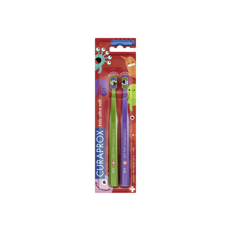 Curaprox Kids Little Bacteria Edition Toothbrush (Double Pack)