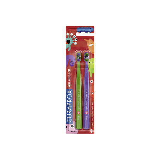 Curaprox Kids Little Bacteria Edition Toothbrush (Double Pack)