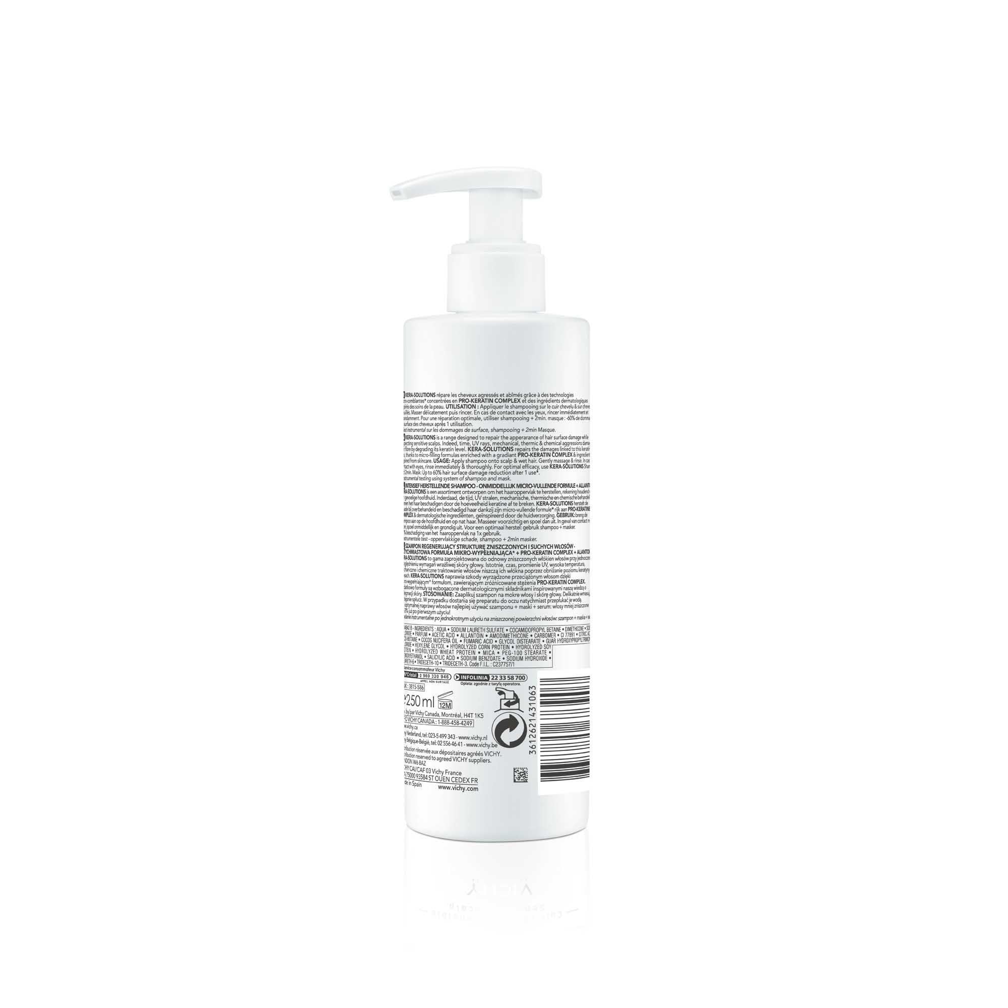 Dercos Kera Solution Restorative Shampoo - 250ml – Buy Now at Healtsy
