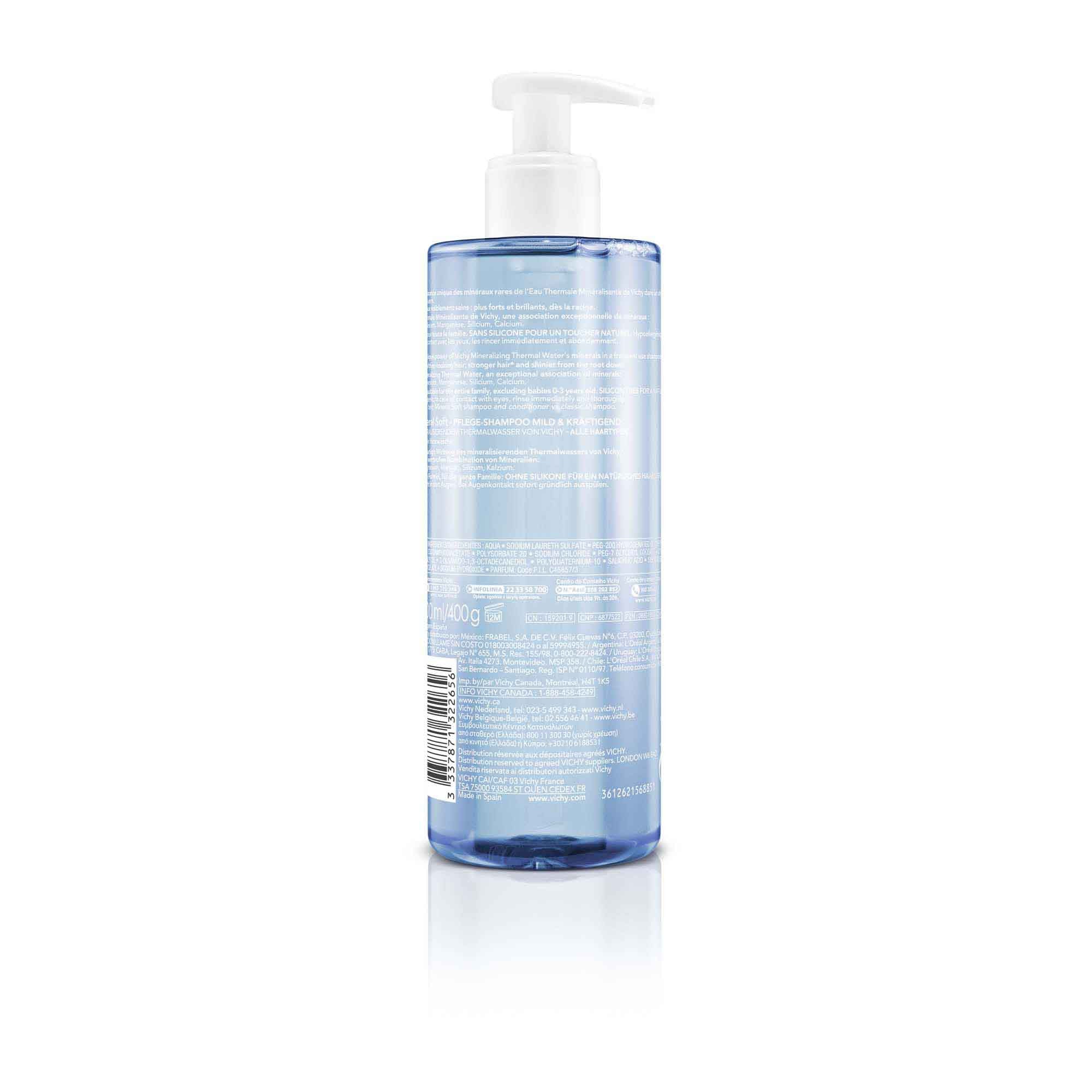 Dercos Mineral Soft Shampoo - 400Ml (Double Pack) - Healtsy