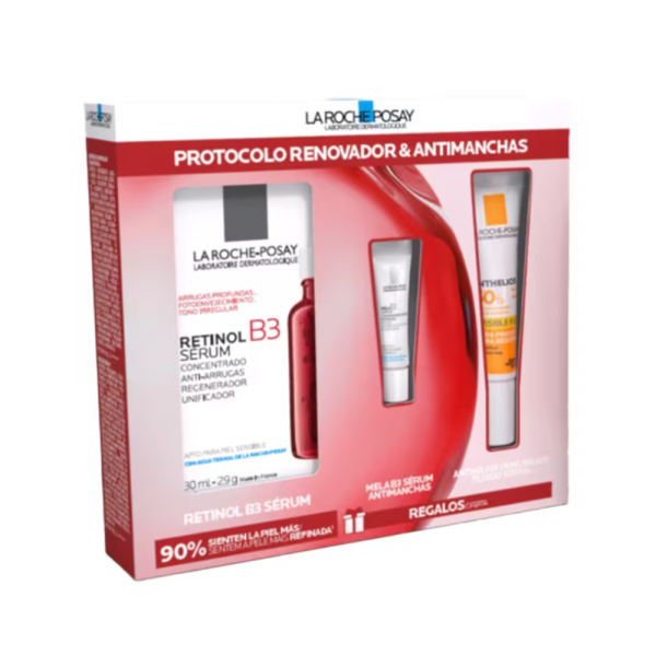 La Roche Posay Retinol B3 Sérum - 30ml + Anthelios Uvmune SPF50+ - 15ml + Mela B3 sérum - 3ml - Healtsy