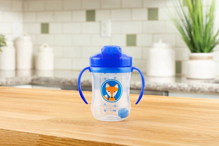 Dr. Brown's Blue Straw Sippy Cup 270ml - Healtsy