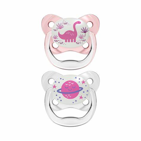 Dr Browns Prevent Night Pacifier_ 6 - 18M_ Pink (x2 units) – Buy Now at Healtsy